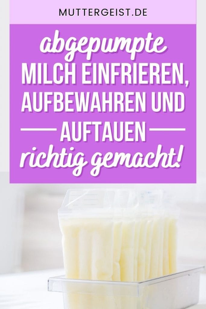 Wie Viel Ml Abgepumpte Milch Pro Mahlzeit Abgepumpte Milch Einfrieren, Aufbewahren Und Auftauen - Richtig Gemacht!