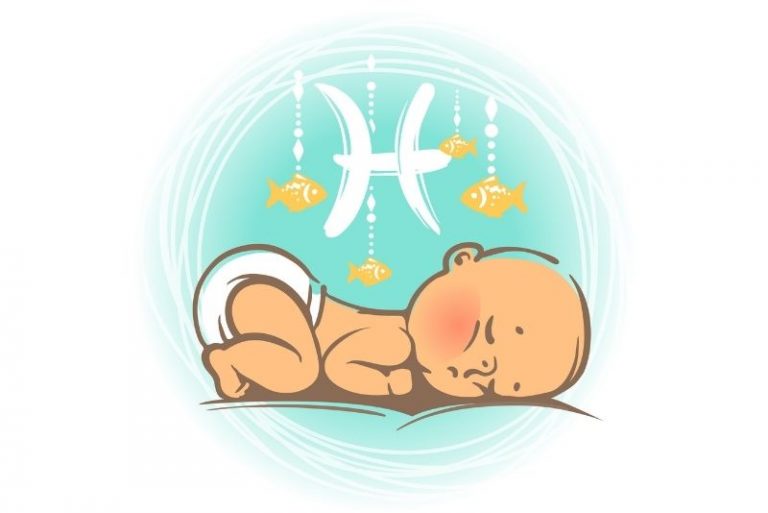 Tierkreiszeichen Fische Baby Abbildung
