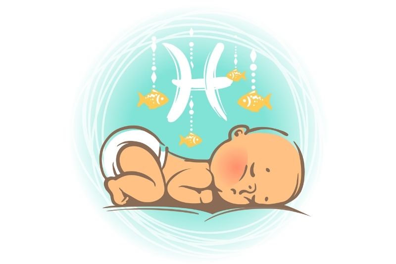 Tierkreiszeichen Fische Baby Abbildung