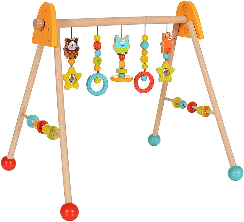 LCP Kids Baby Spielbogen Holz Trapez