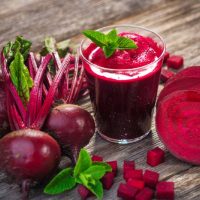 frischer Rote Beete und Smoothie