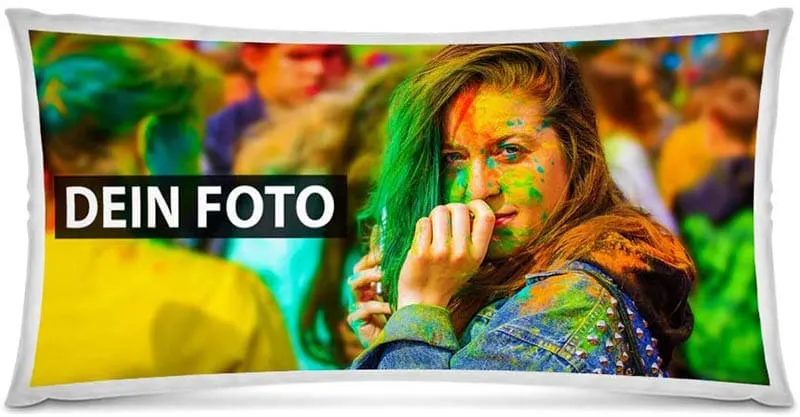 Tassendruck Foto-Kissen