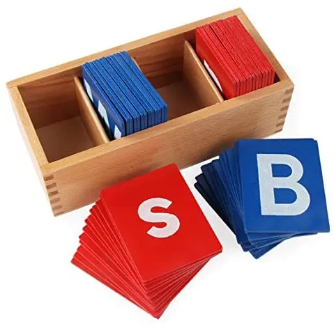 Buchstaben sensorische Sandpapier