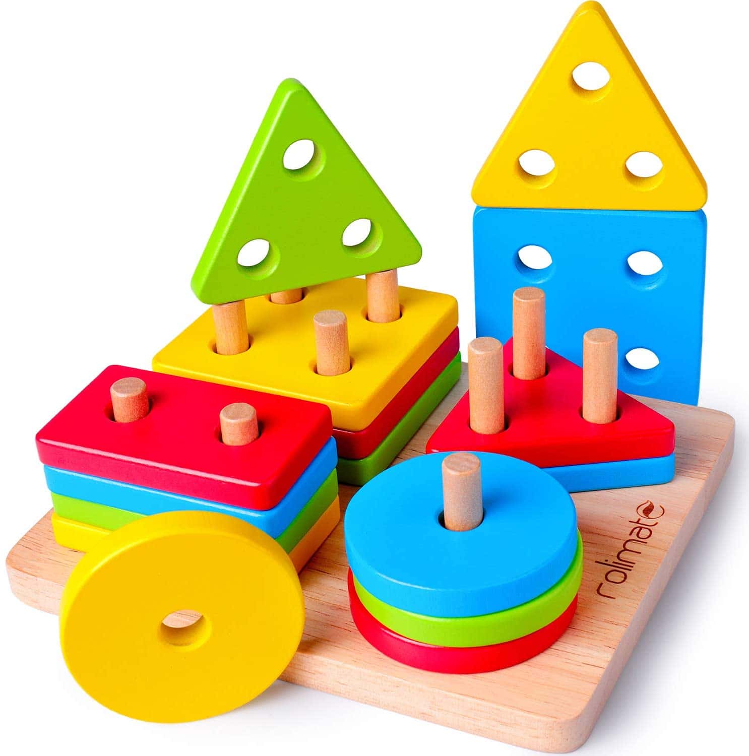 Rolimate Steckplatte Holz Holzpuzzles