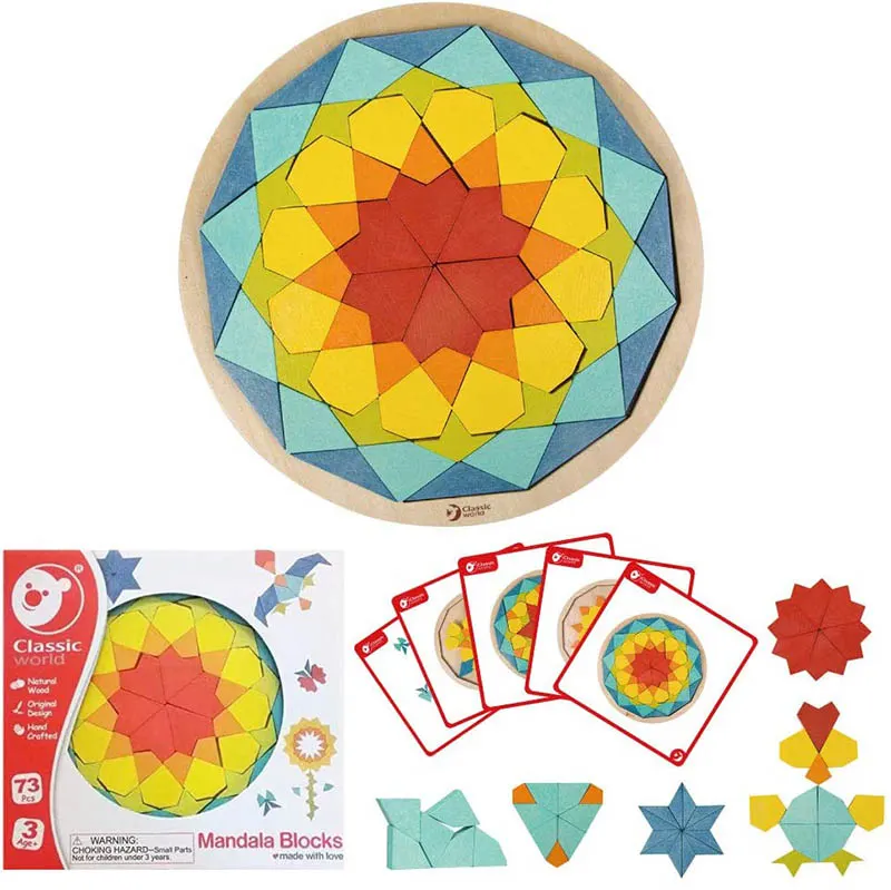 Classic World Mandala Holz Bausteine