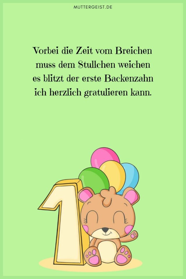 Glückwünsche Zum 1. Geburtstag Die Besten Wünsche Zum Ersten Geburtstag