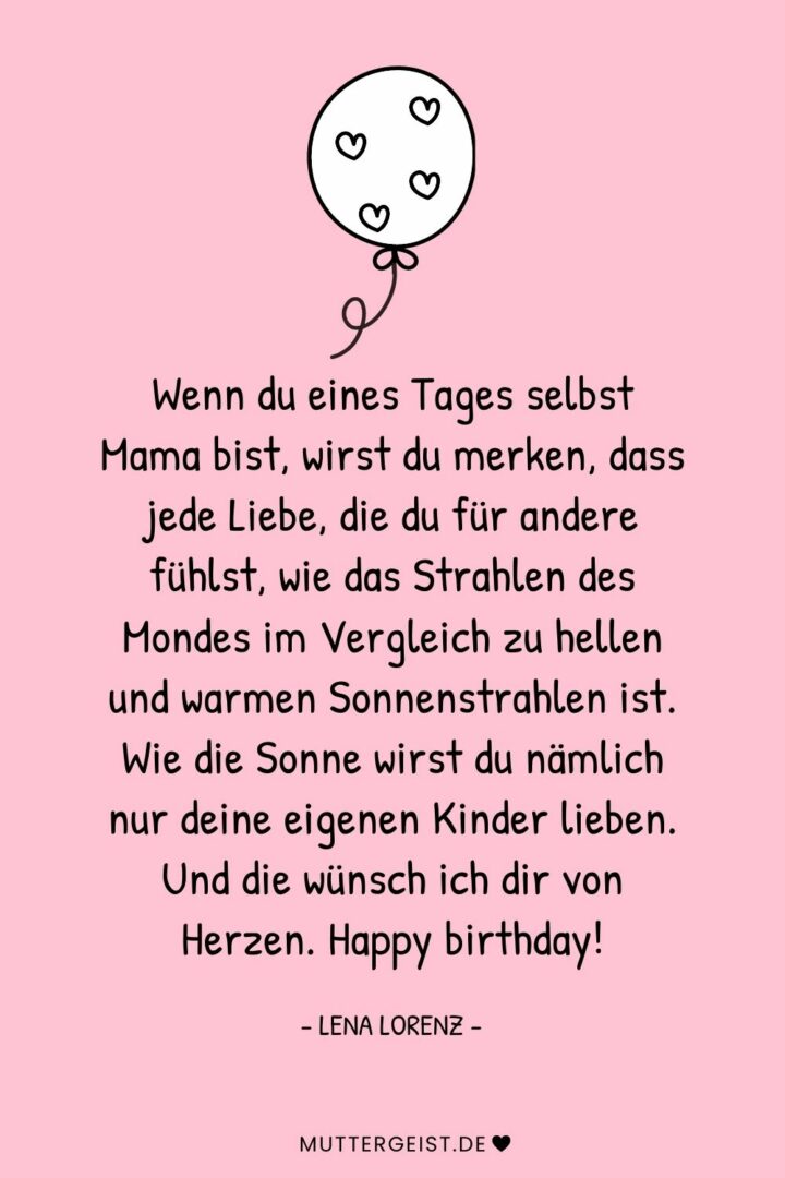 Geburtstagswünsche für die Tochter, die von Herzen kommen