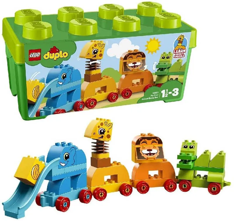 LEGO DUPLO Steinebox mit Ziehtieren