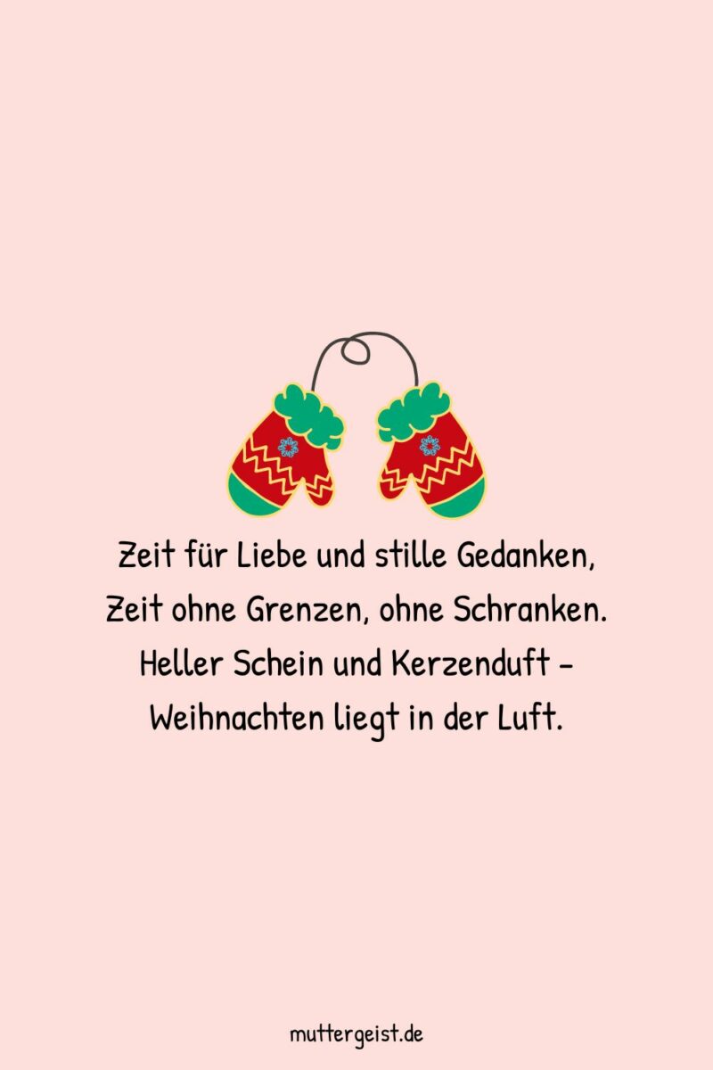 Herzergreifende Weihnachtssprüche und Wünsche für Karten