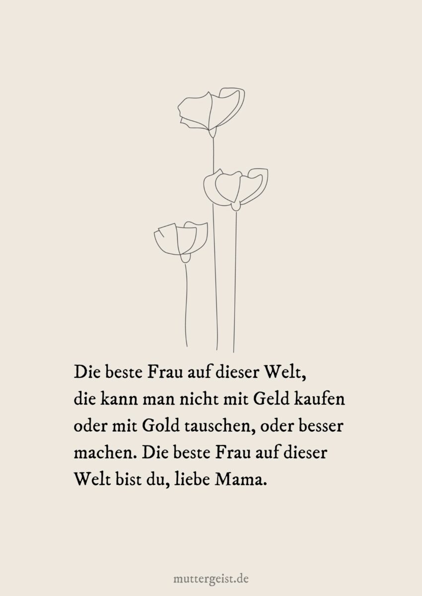 Schöne MamaSprüche, die berühren