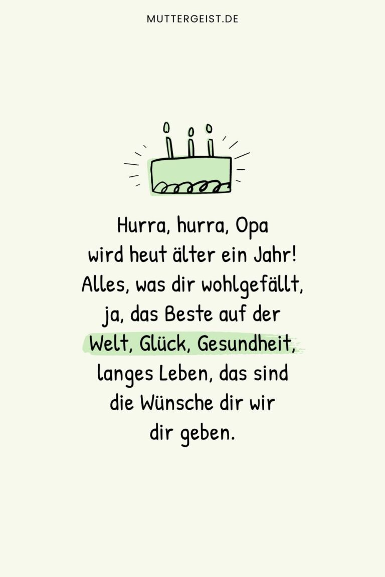 Gedicht Zum Geburtstag Opa