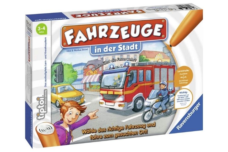 Ravensburger tiptoi Spiel 00848 Fahrzeuge in der Stadt