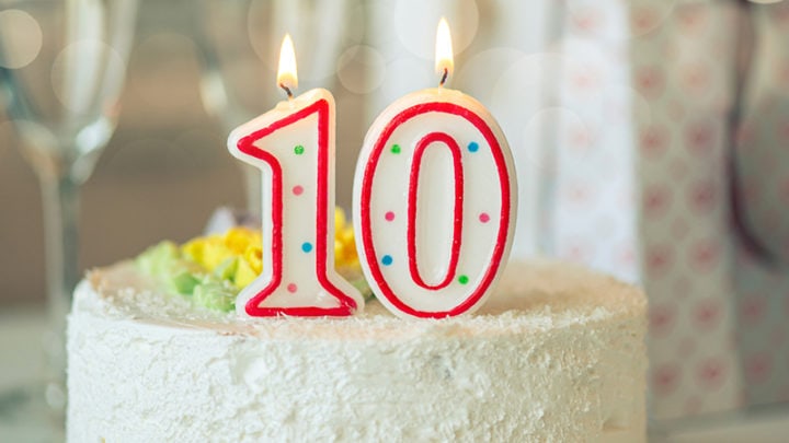Glückwünsche Zum 10. Geburtstag – Ein Hoch Auf Den Ersten Runden Ehrentag