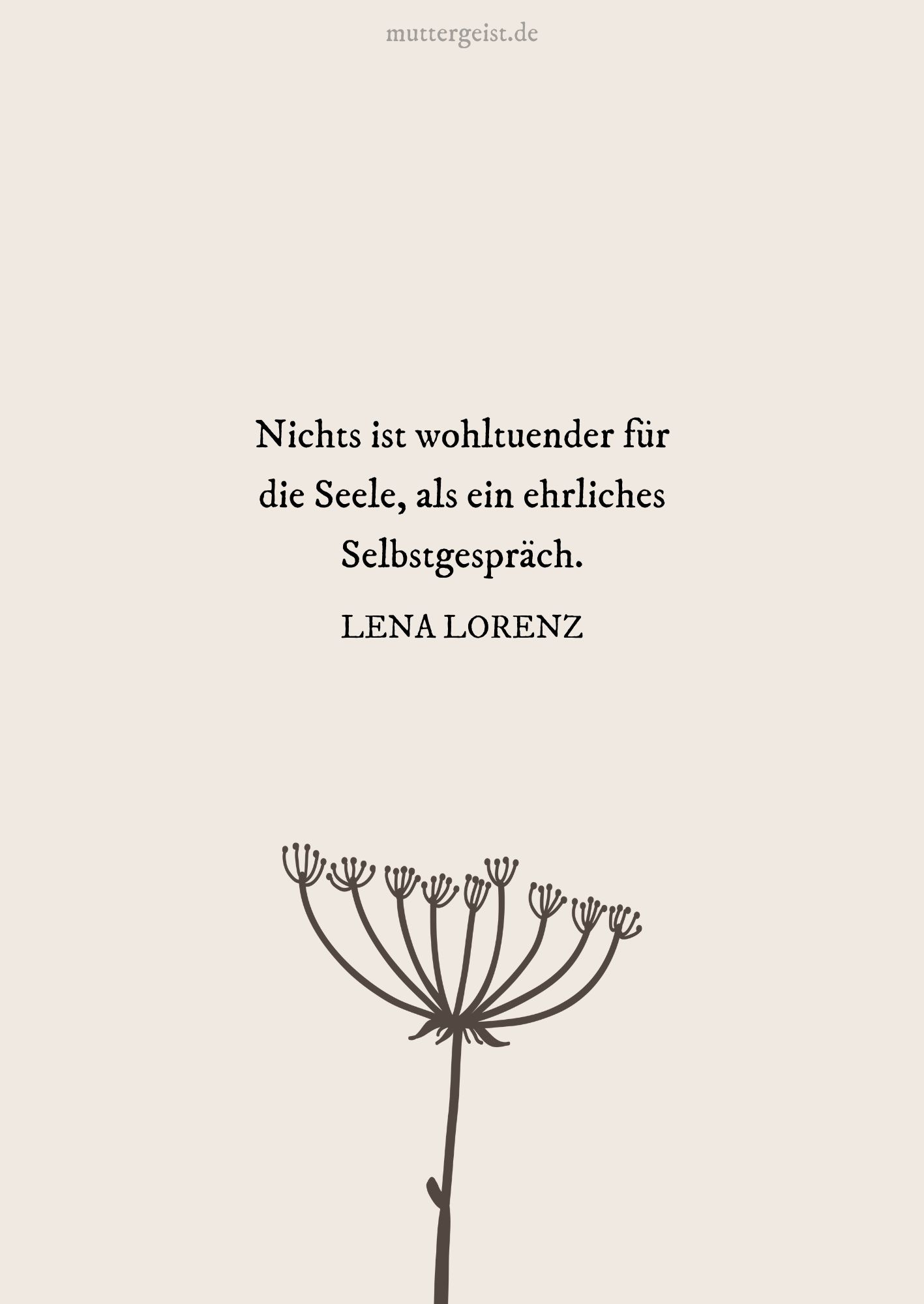 Lena Lorenz' Zitat über Seele