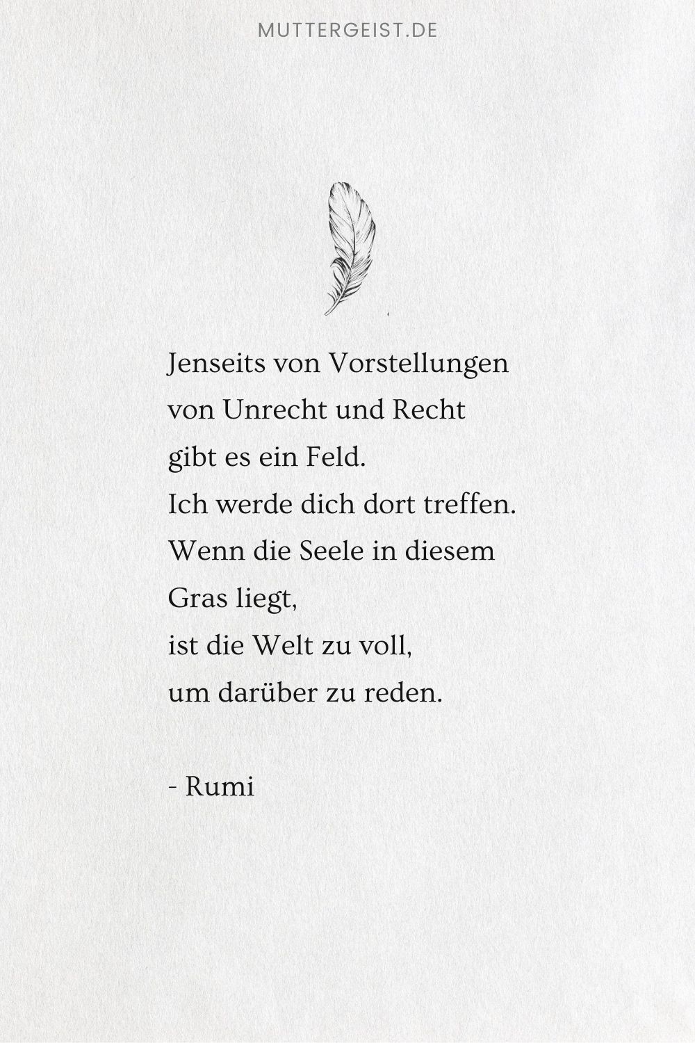 Das Gedicht von Rumi