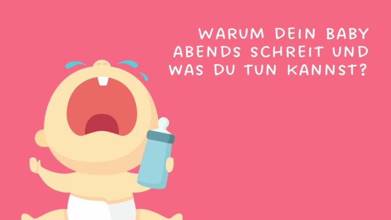 Foto eines weinenden Babys auf rosa Hintergrund