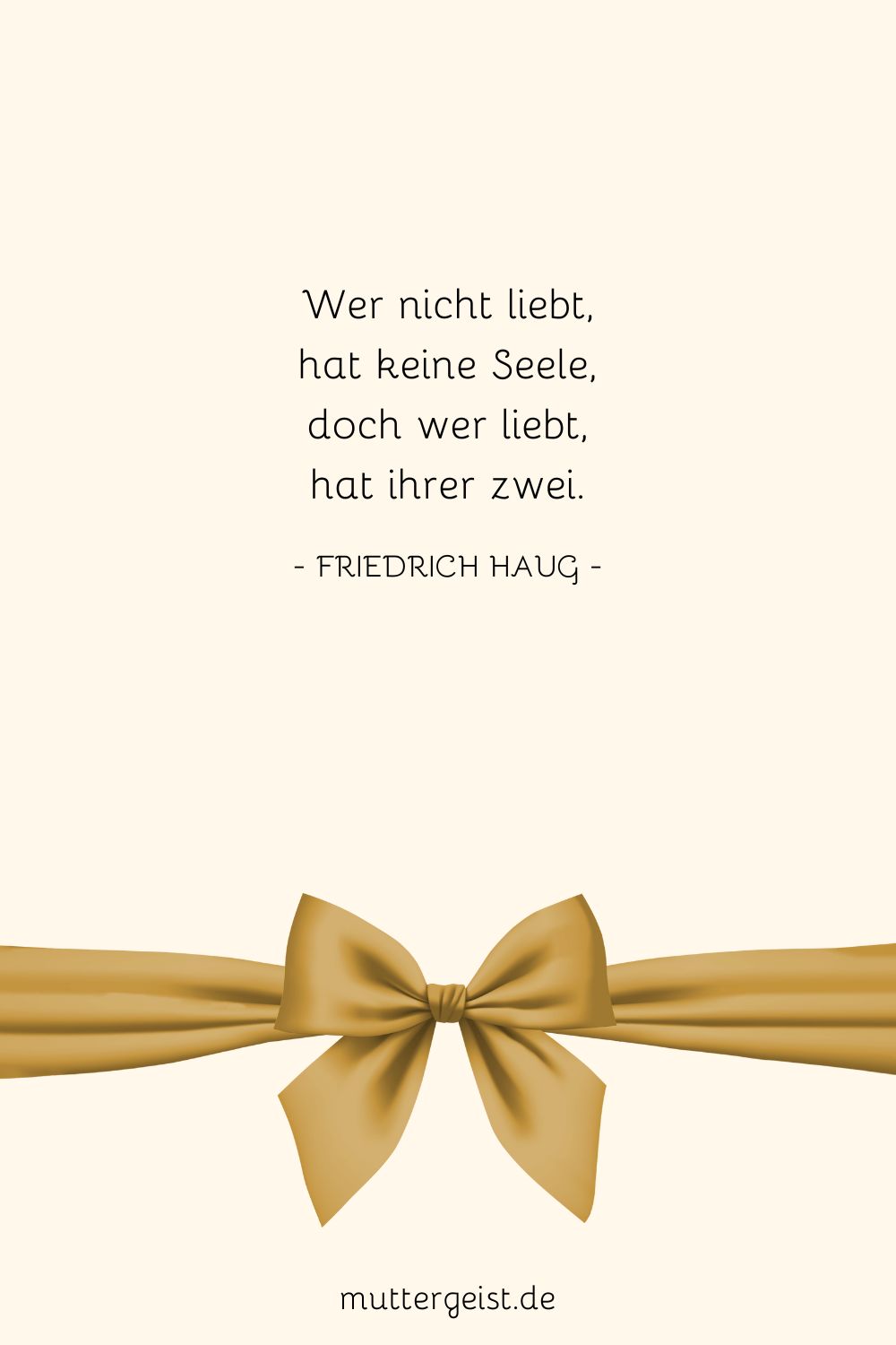 Zitat über Seele von Friedrich Haug als Geburtstagswunsch