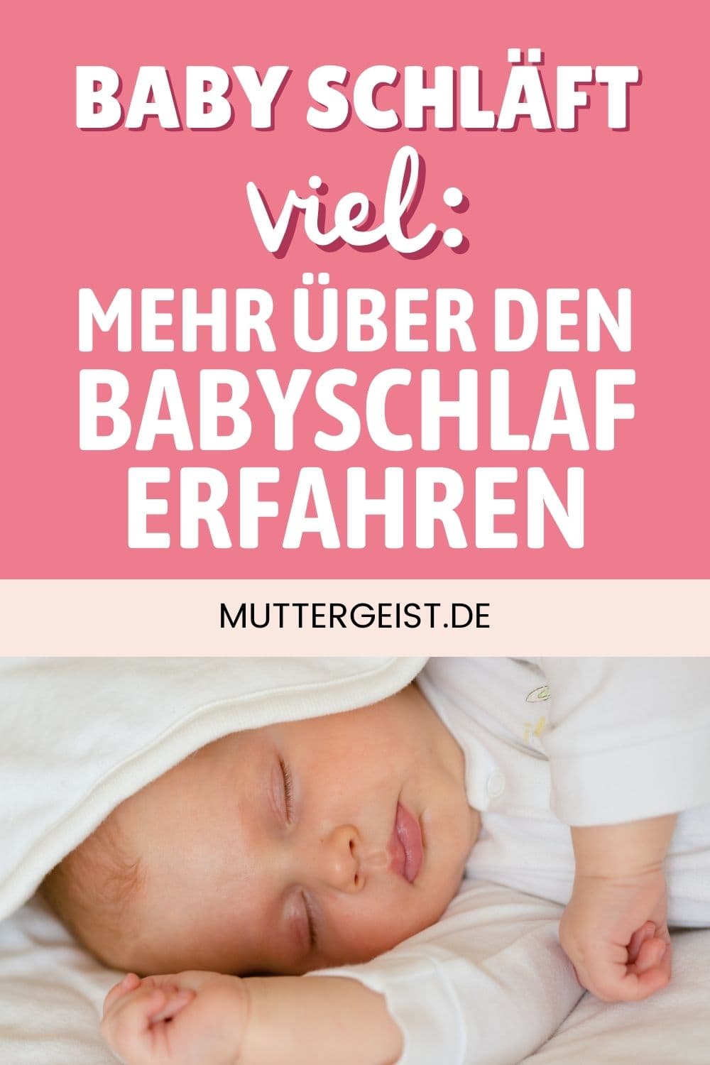 Baby schläft viel – Mehr über den Babyschlaf erfahren Pinterest