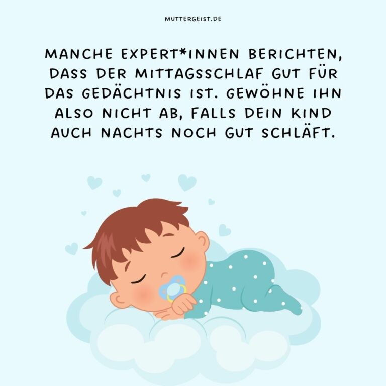 Ab wann brauchen Kinder keinen Mittagsschlaf mehr?