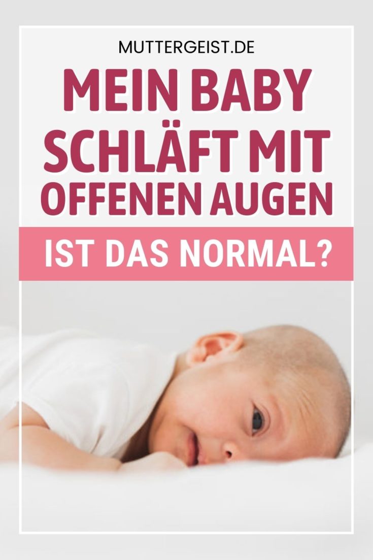 Mein Baby schläft mit offenen Augen – ist das normal