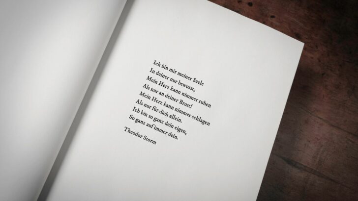 Die schönsten Liebesgedichte aller Zeiten kostenlos zum Ausdrucken