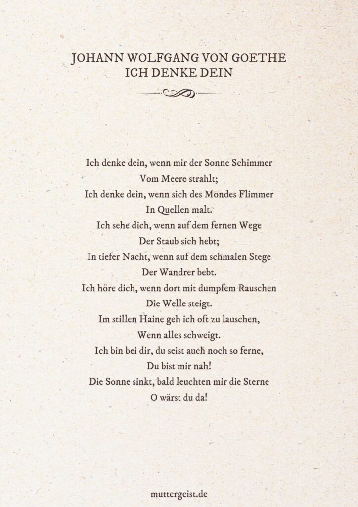 Die schönsten Liebesgedichte aller Zeiten kostenlos zum Ausdrucken