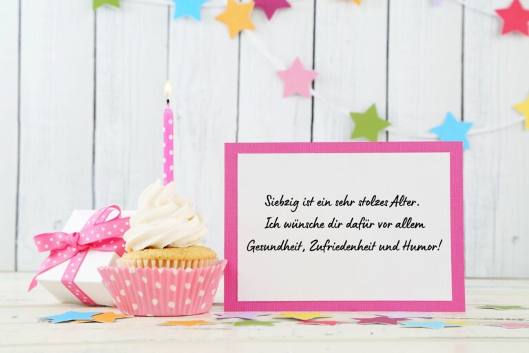 Glückwünsche zum 70. Geburtstag – das Allerbeste zum runden Feste