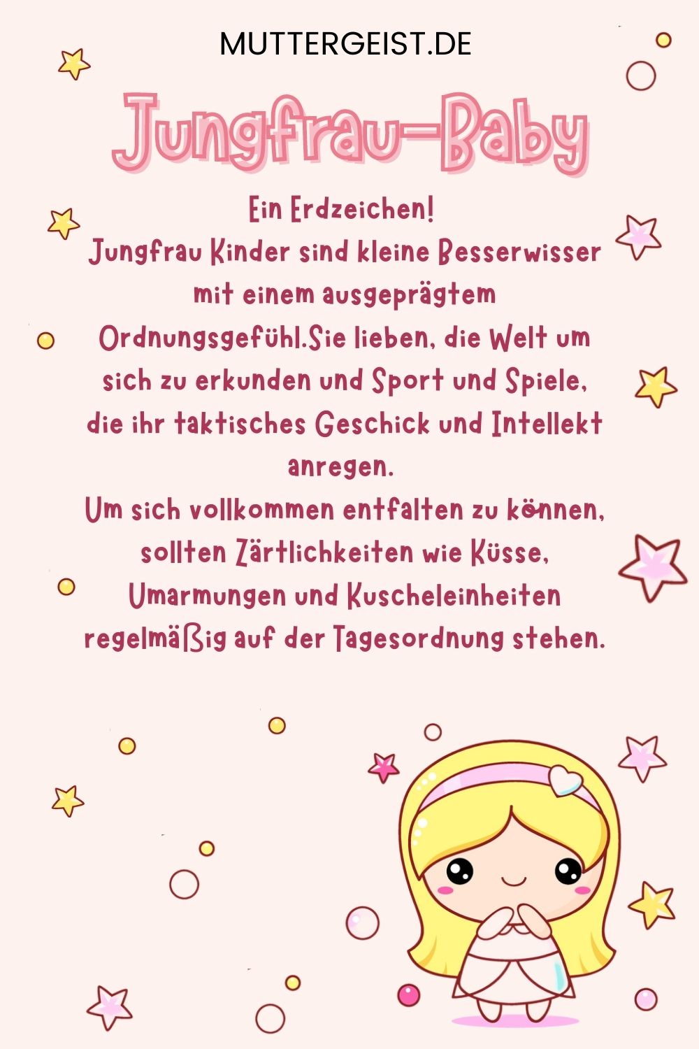 Jungfrau-Baby – Im Sternzeichen Jungfrau geborene Kinder lieben die Ordnung Pinterest
