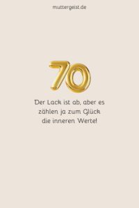 Glückwünsche zum 70. Geburtstag – das Allerbeste zum runden Feste