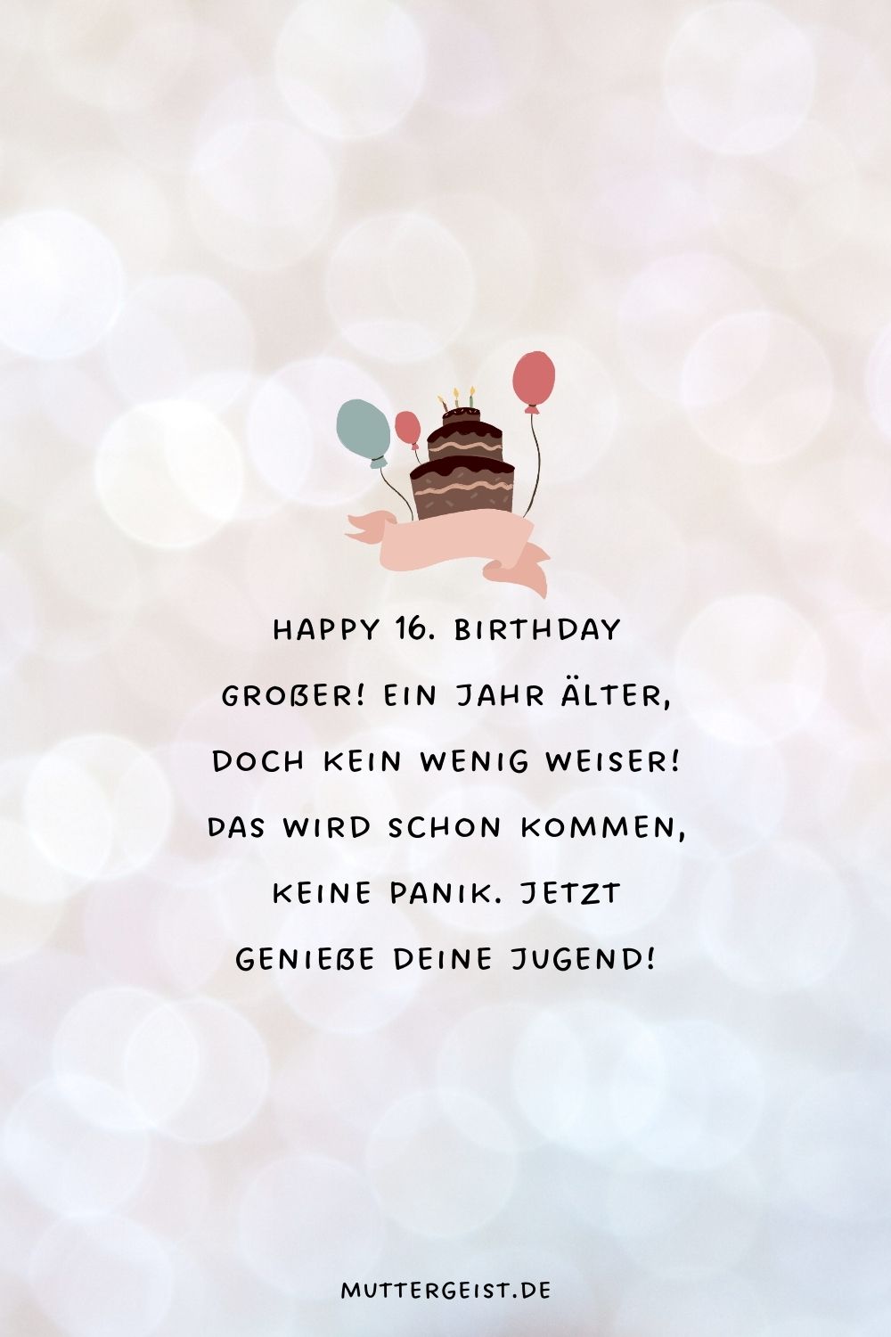 Happy 16. Birthday Großer!