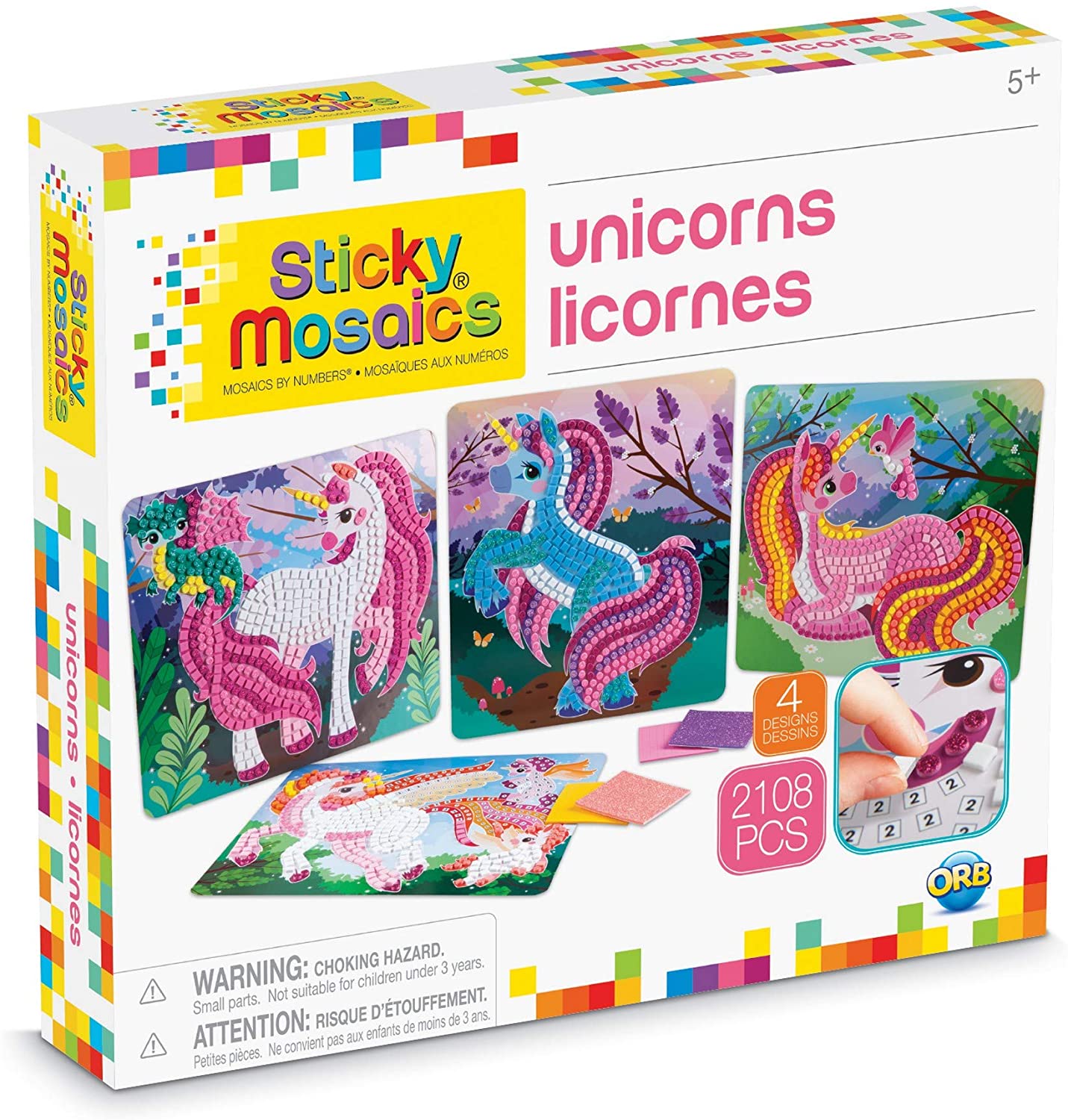 Sticky Mosaics Einhörner