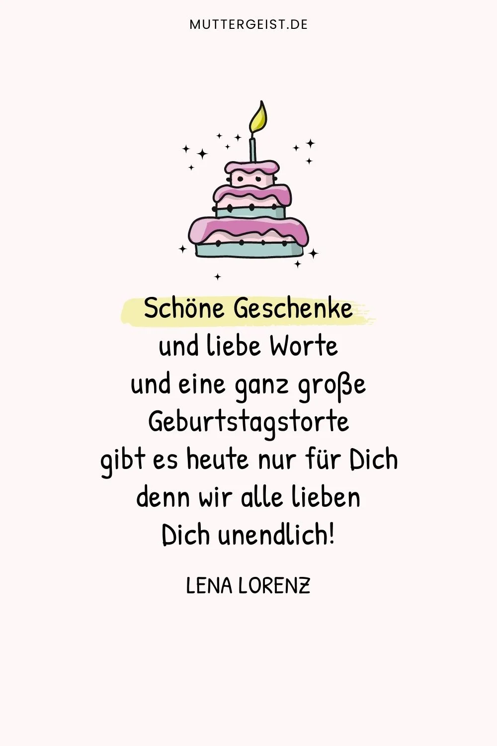 Illustrierter Spruch zum 90. Geburtstag