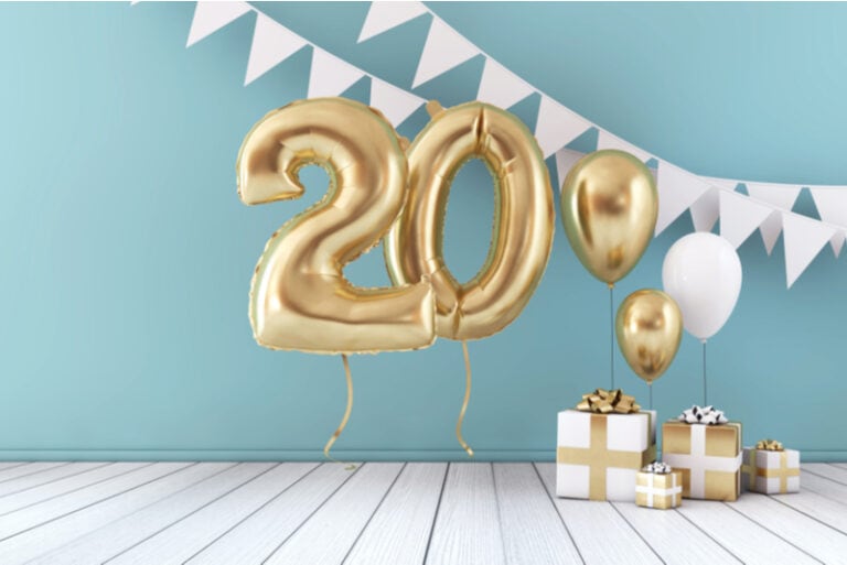 Alles Gute zum 20. Geburtstag Party Feier Ballon