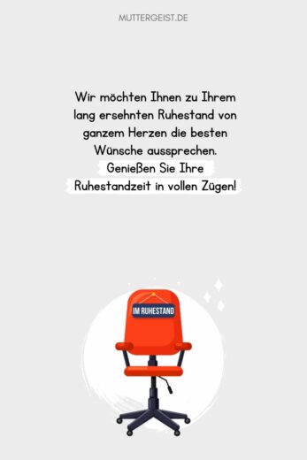 Ruhestand Wünsche – Glückwünsche zum Renteneintritt & neuen Lebensabschnitt