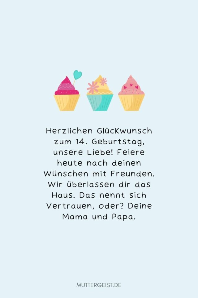 Geburtstagswünsche 14 Jahre Coole und lässige Sprüche und Reime