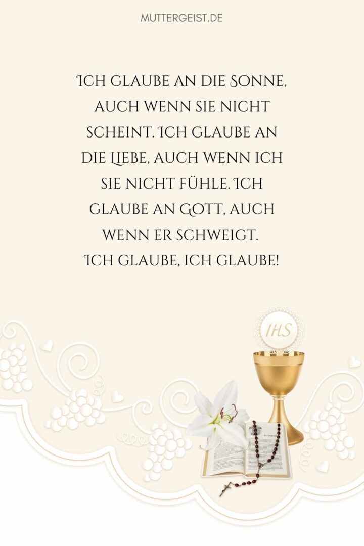 Spruch Kommunion 59 Ideen für die schönsten Kommunionskarten