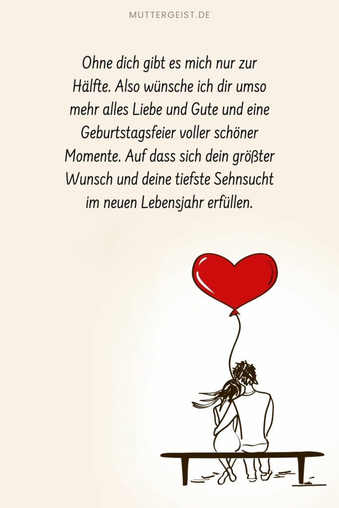Geburtstagswünsche Partner Schöne Sprüche für deine Liebe