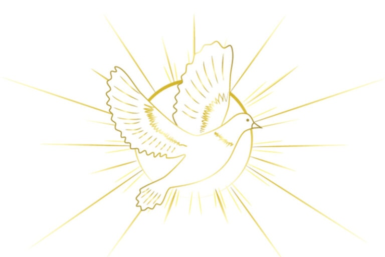 Christentumssymbole des Friedens und der Bestätigung