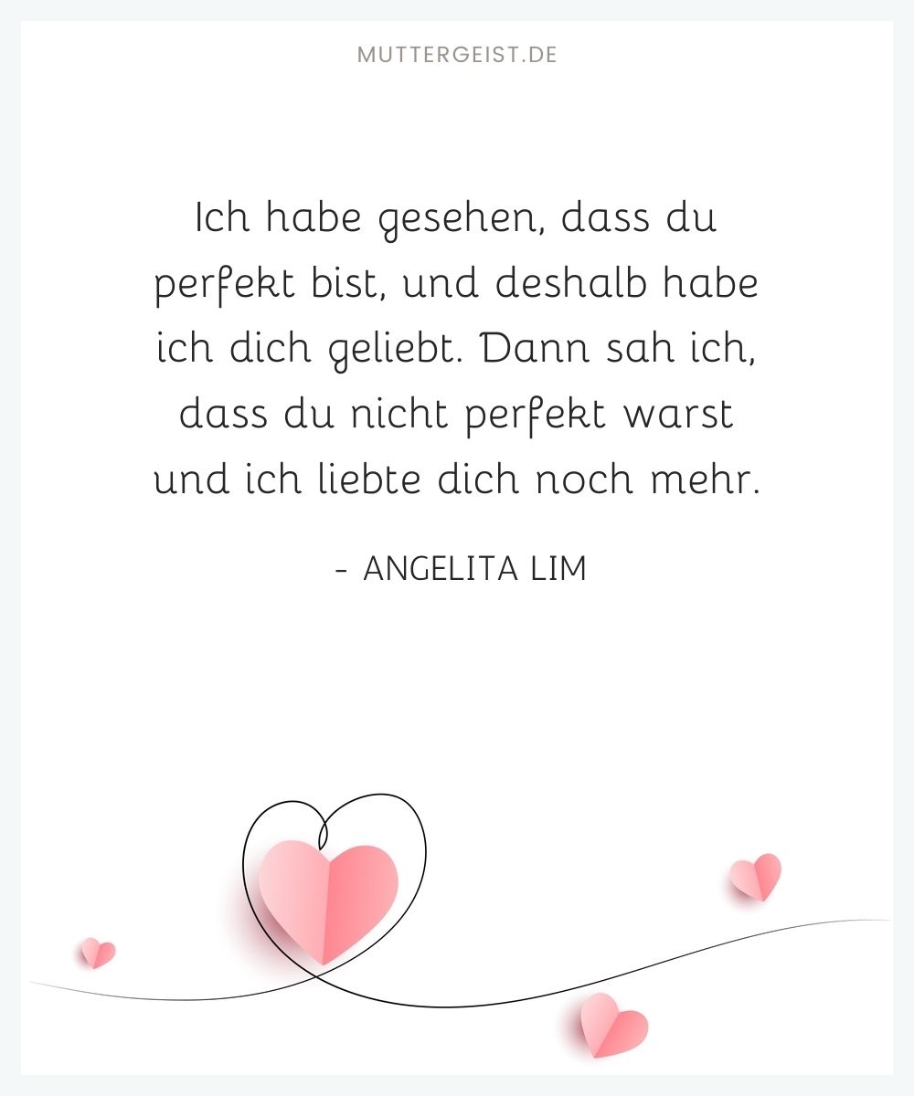 Angelita Lims Worte über die Liebe, die keine Perfektion braucht