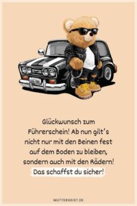 Glückwunsch zum Führerschein 35 Sprüche für den Führerscheinneuling
