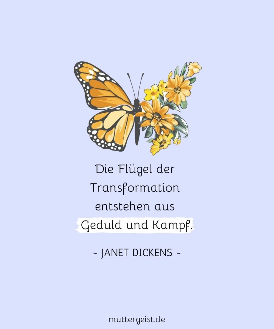 Schmetterlinge Sprüche Transformative Kraft, die Hoffnung schenkt