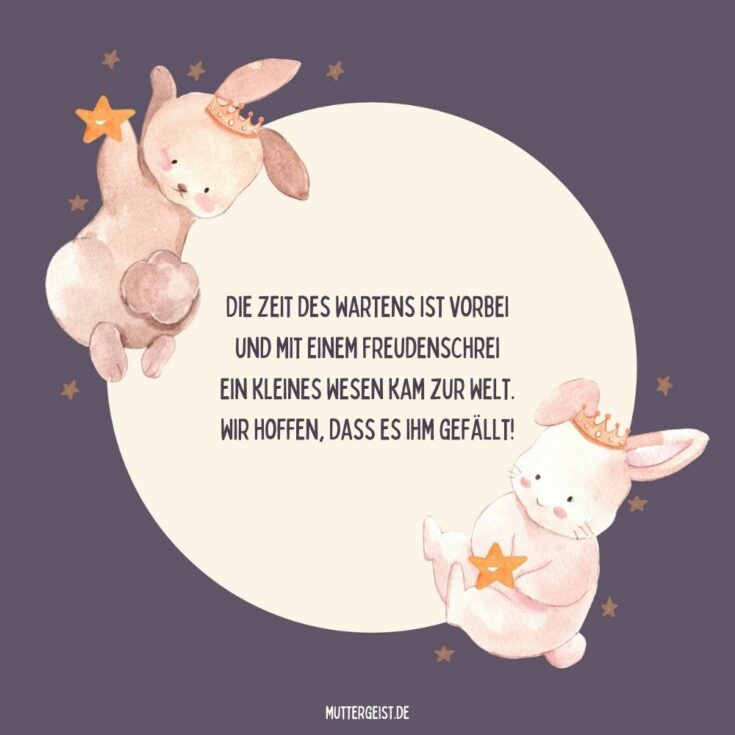 Sprüche “Baby ist da” Sichtbar gewordene Liebe verkünden
