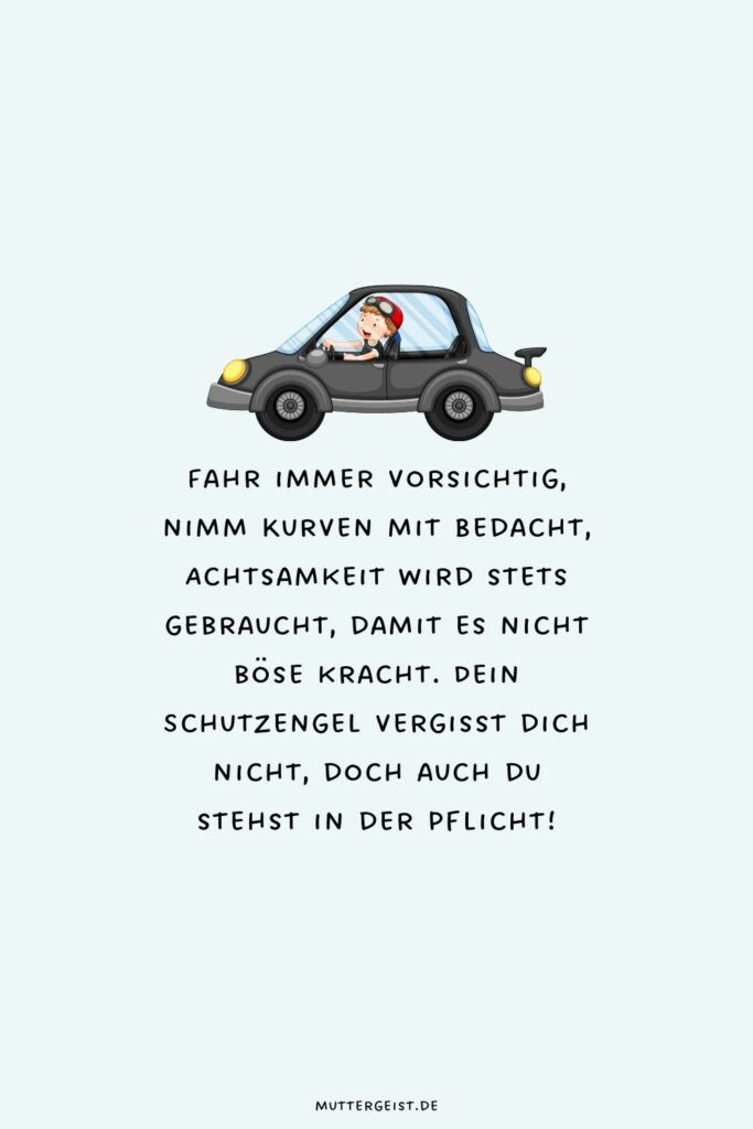 Top 100 Glückwünsche zum Führerschein an alle Fahrneulinge