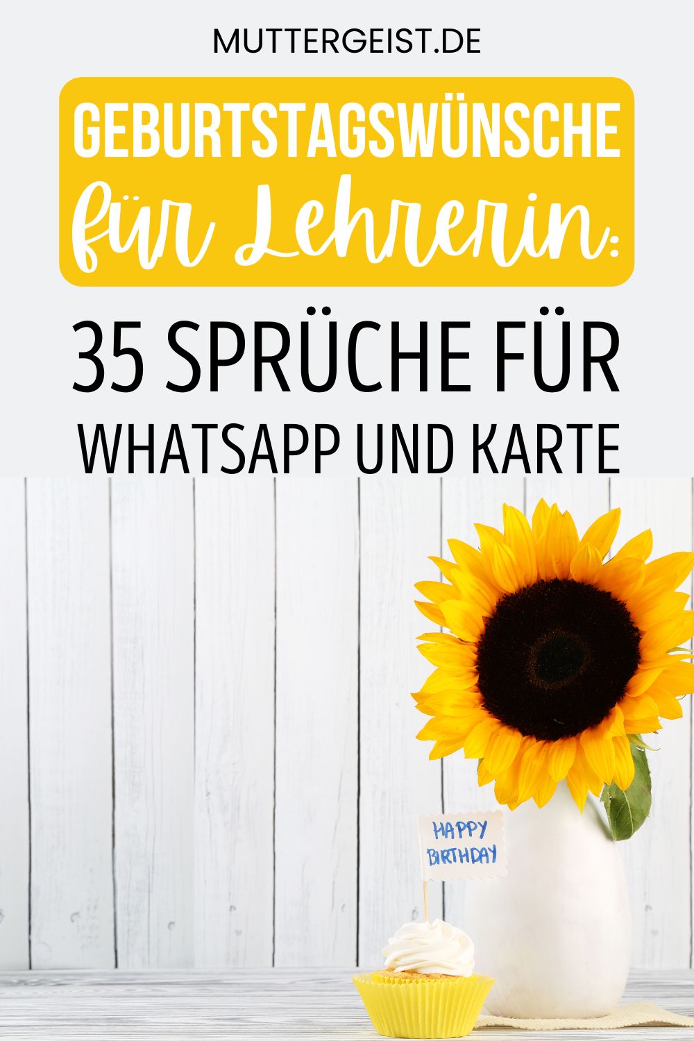 Geburtstagswünsche für Lehrerin – 35 Sprüche für WhatsApp und Karte Pinterest