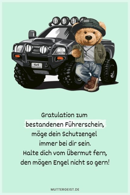 Glückwunsch zum Führerschein 35 Sprüche für den Führerscheinneuling