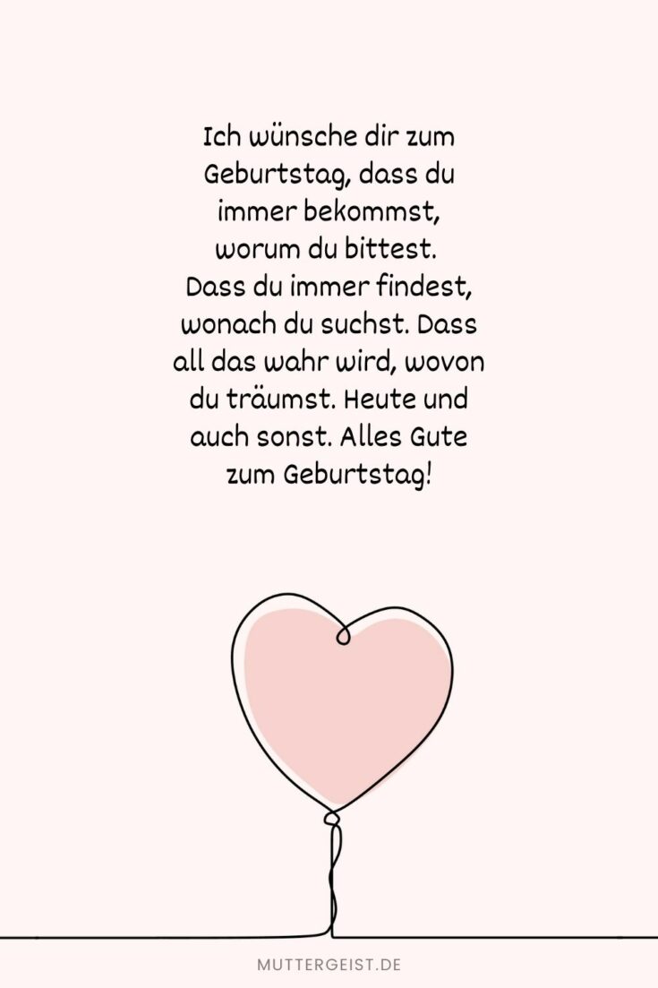Geburtstagswünsche von Herzen herzliche Worte für deinen Lieblingsmensch