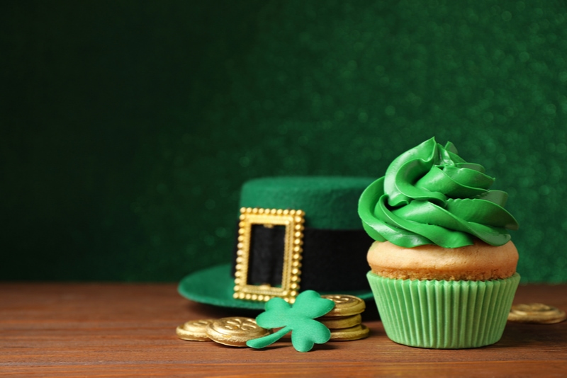 Cupcake und irischer Hut