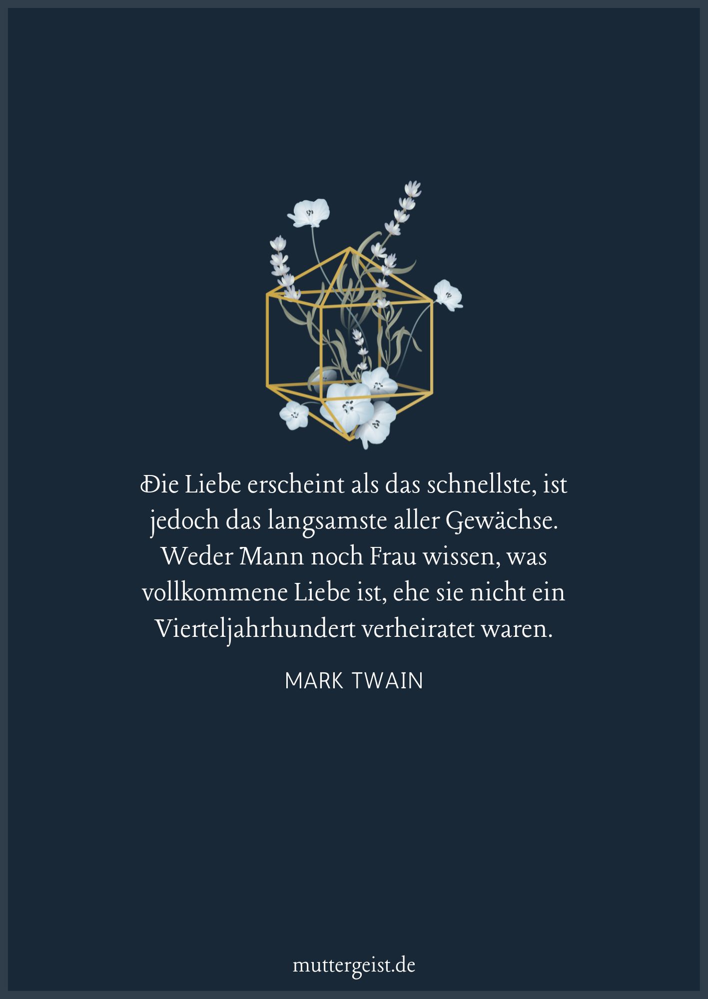 Mark Twain-Zitat über die Ehe