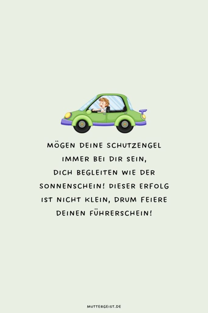 Top 100 Glückwünsche zum Führerschein an alle Fahrneulinge