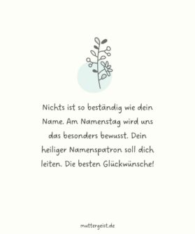 Glückwünsche zum Namenstag Die schönsten Sprüche für das Namensfest